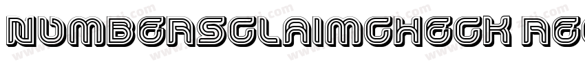 NumbersClaimcheck Regular字体转换